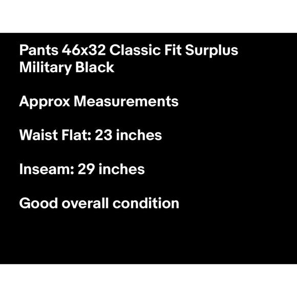 Polo Ralph Lauren Utility Cargo Pants 46x32 Classic Fit Surplus Military Black - Picture 16 of 16